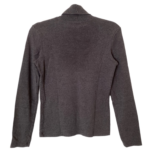 Jones New York Sport Womens Turtleneck Long Sleeves Pullover Charcoal Size Small - Picture 2 of 14